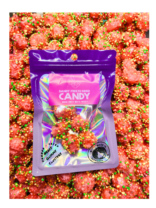 Freeze dried Gummy Rainbow Clusters